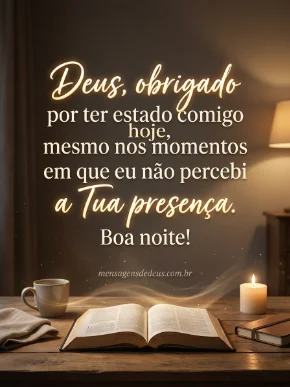 Obrigado Pai por estar comigo