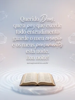 Querido Deus, obrigado por tudo que fizeste por mim hoje!