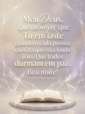 Com Deus em durmo em paz! Boa noite!
