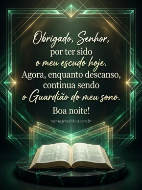 Obrigado Deus por ser meu escudo