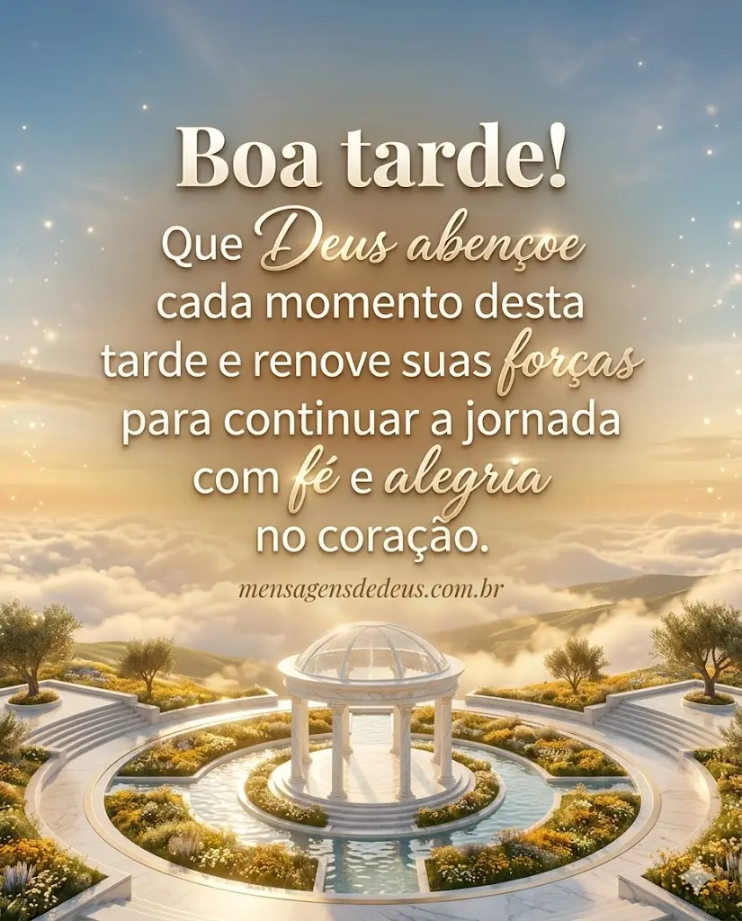 boa tarde abençoada
