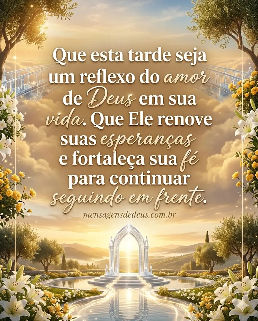 Mensagem de Deus para esta tarde