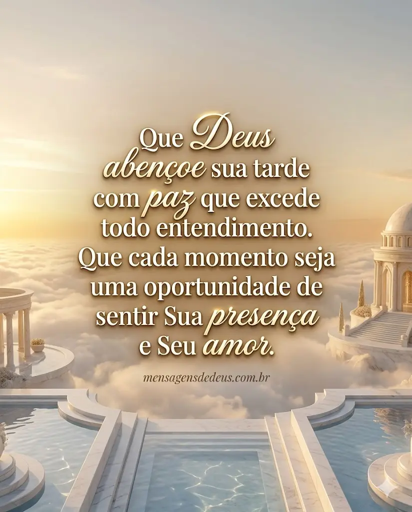 boa tarde com Deus