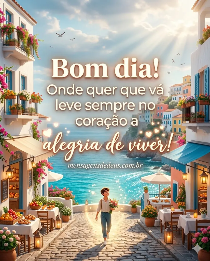 Bom dia! Onde quer que vá leve sempre no coração a