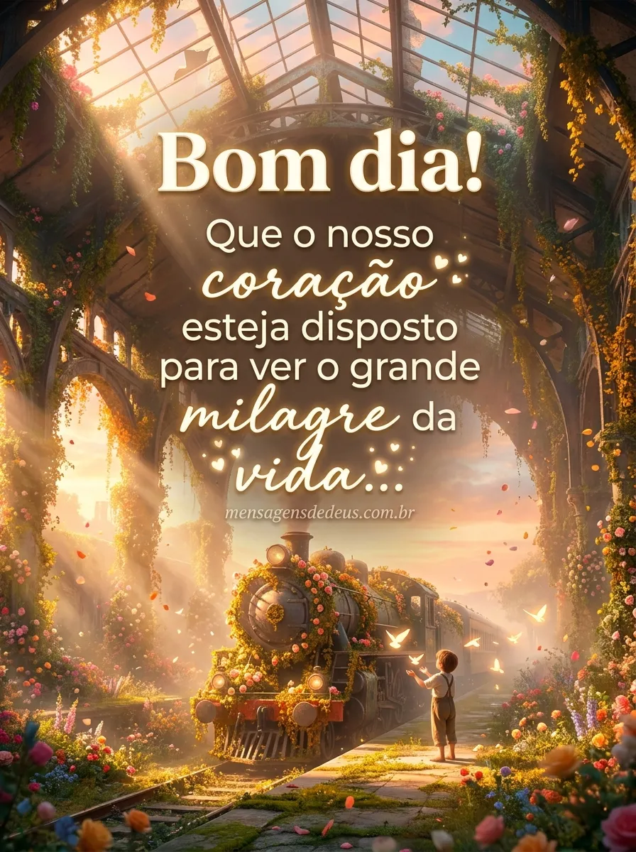 Bom dia! Que o nosso coração esteja disposto para 