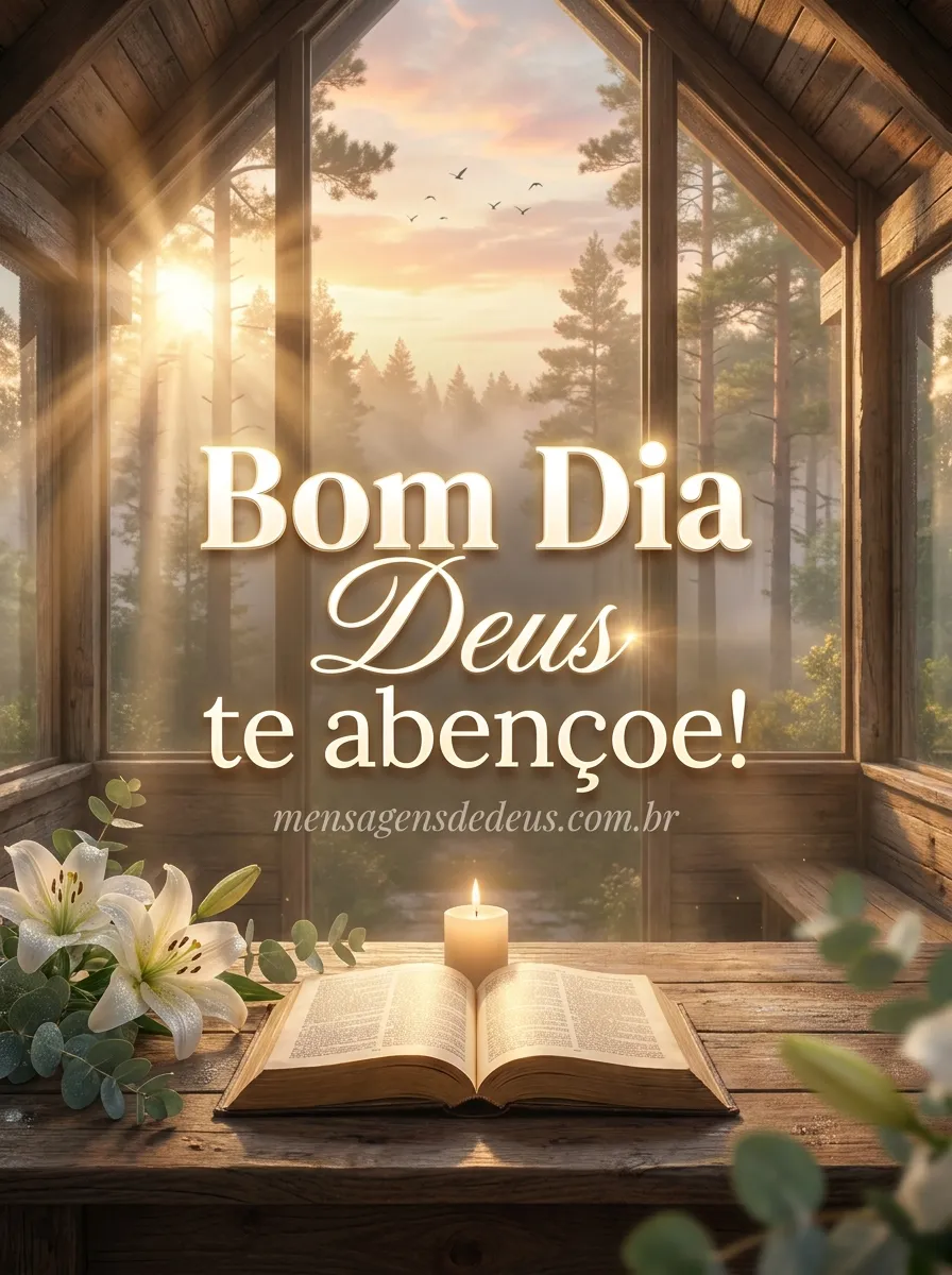 Bom Dia. Deus te abençoe!