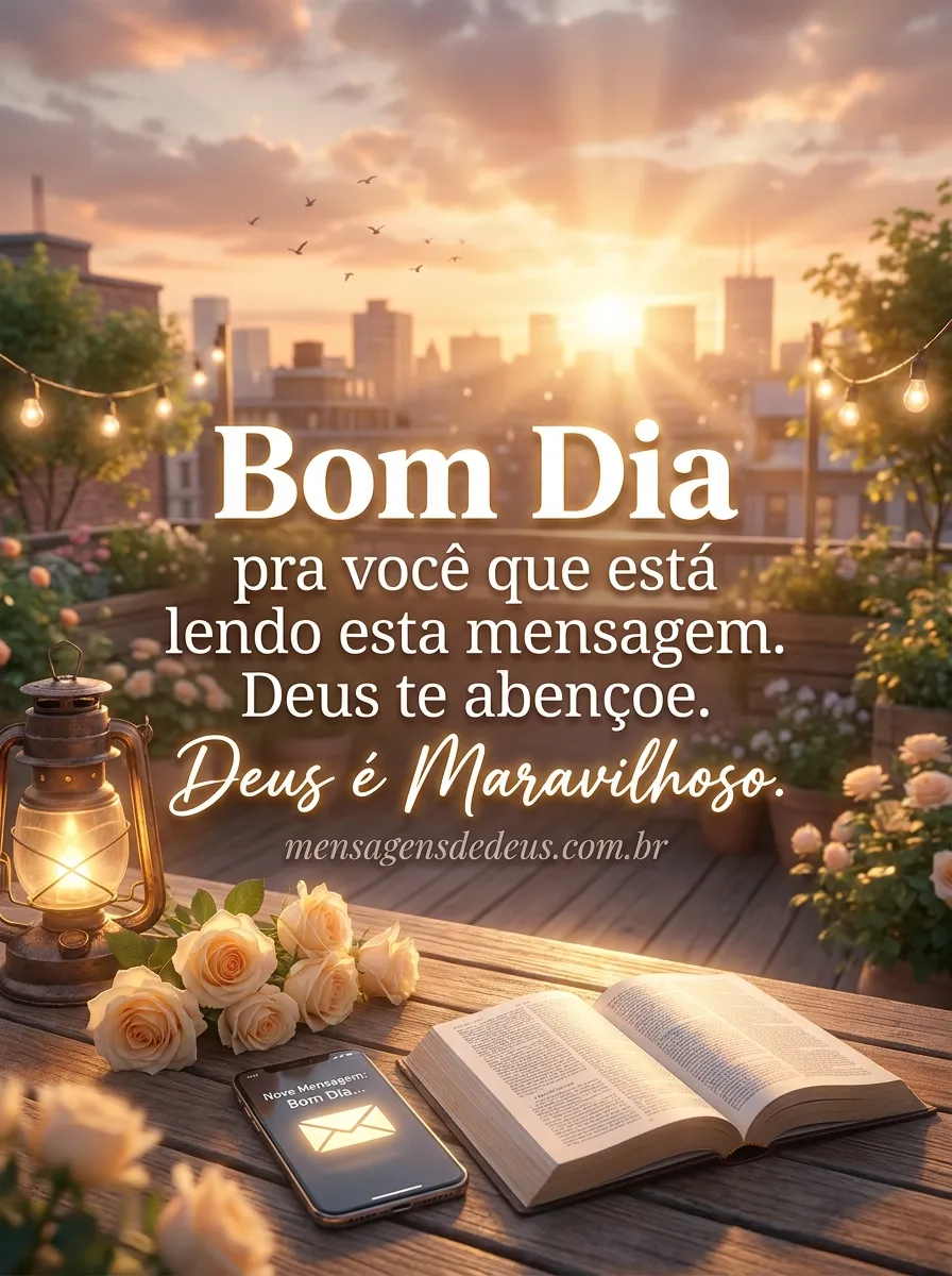 Bom Dia pra você que está lendo esta mensagem. Deu