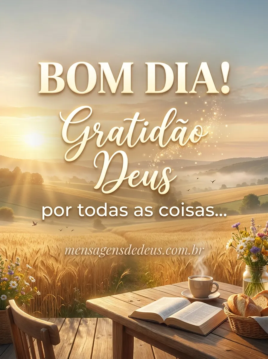 Gratidão Deus por todas as coisas... 'E nas lutas,