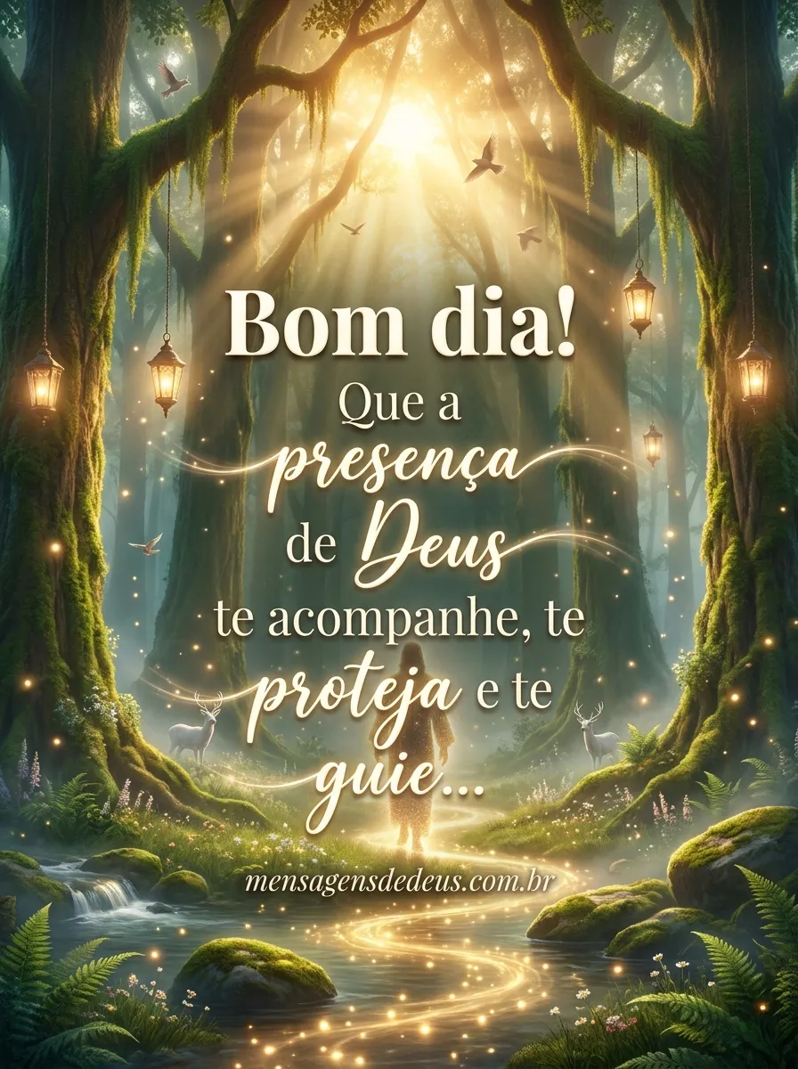 Bom dia! Que a presença de Deus te acompanhe, te p