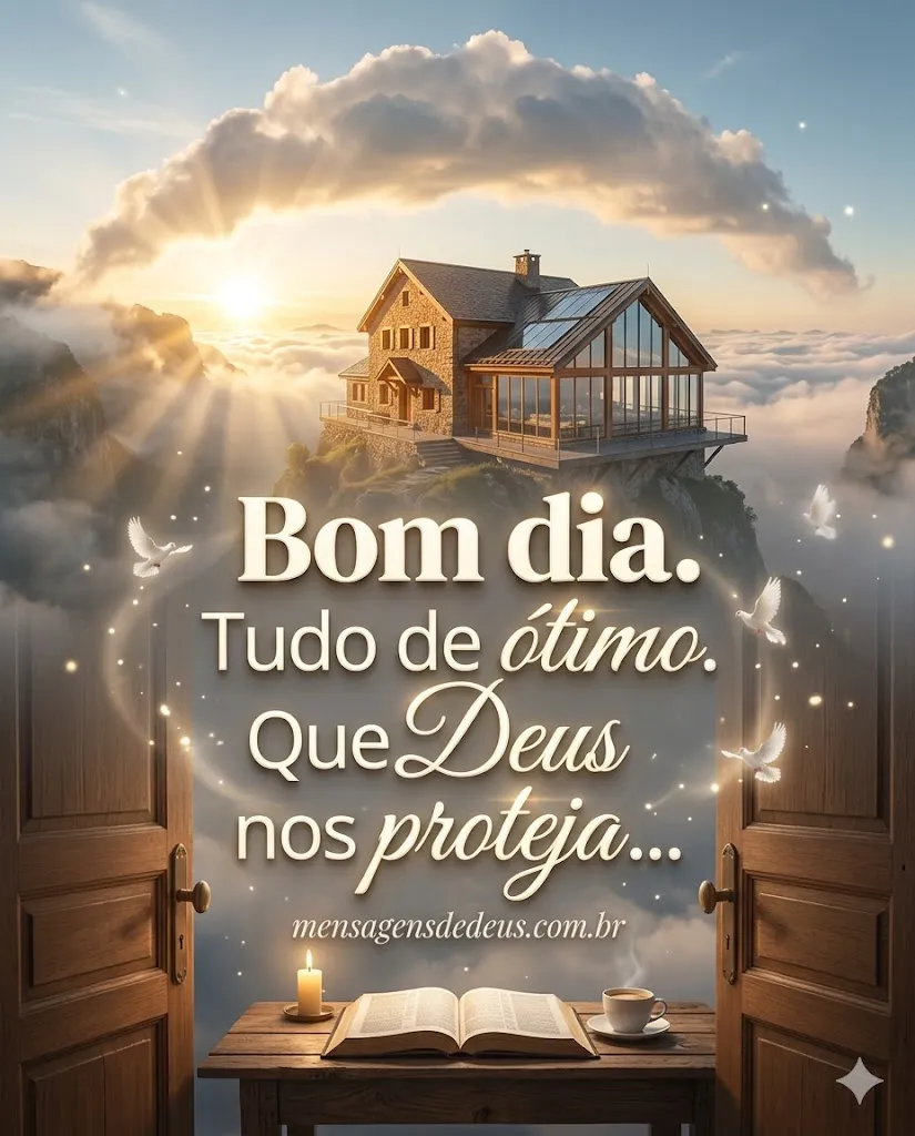 Bom dia. Tudo de ótimo. Que Deus nos proteja, nos 