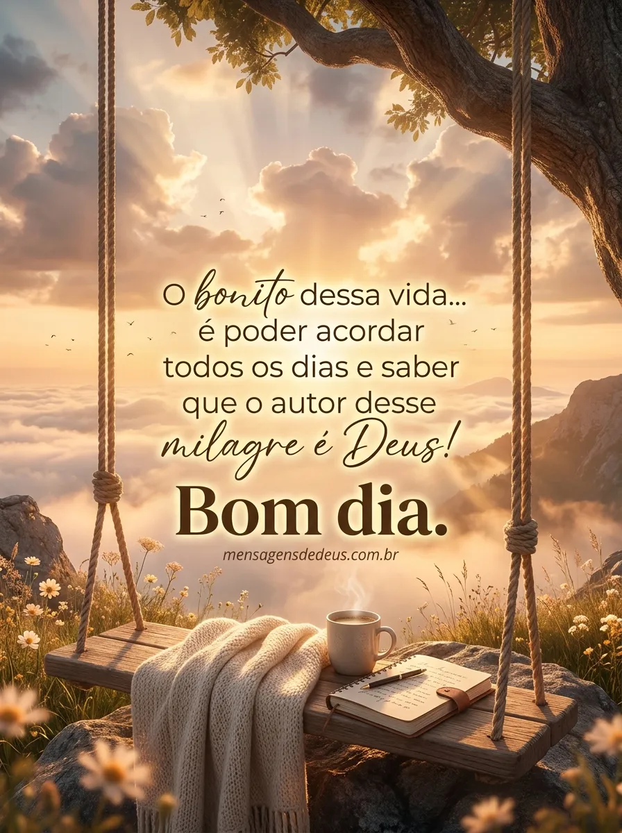 O bonito dessa vida... é poder acordar todos os di