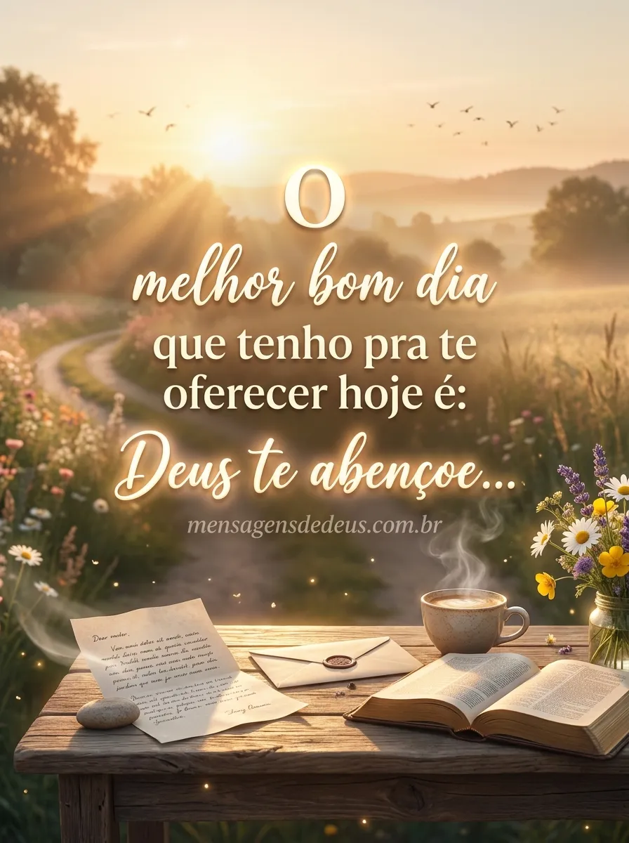 O melhor bom dia que tenho pra te oferecer hoje é: