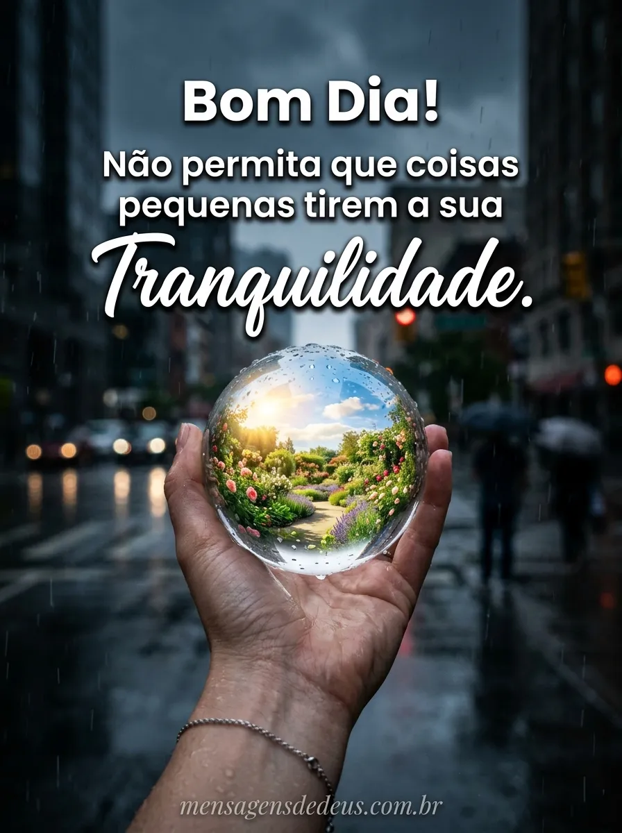 Não permita que coisas pequenas tirem a sua tranquilidade