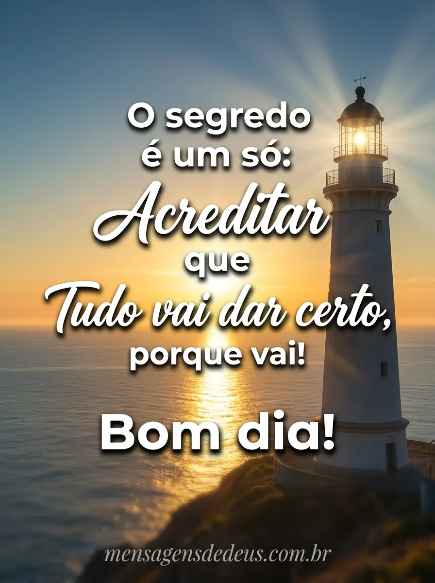 Bom dia! Deus no comando