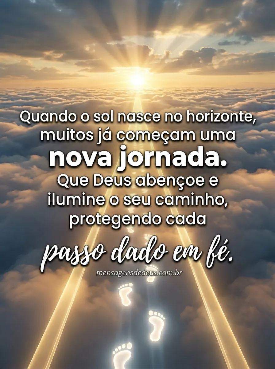 Bom dia! quando o sol nasce no horizonte