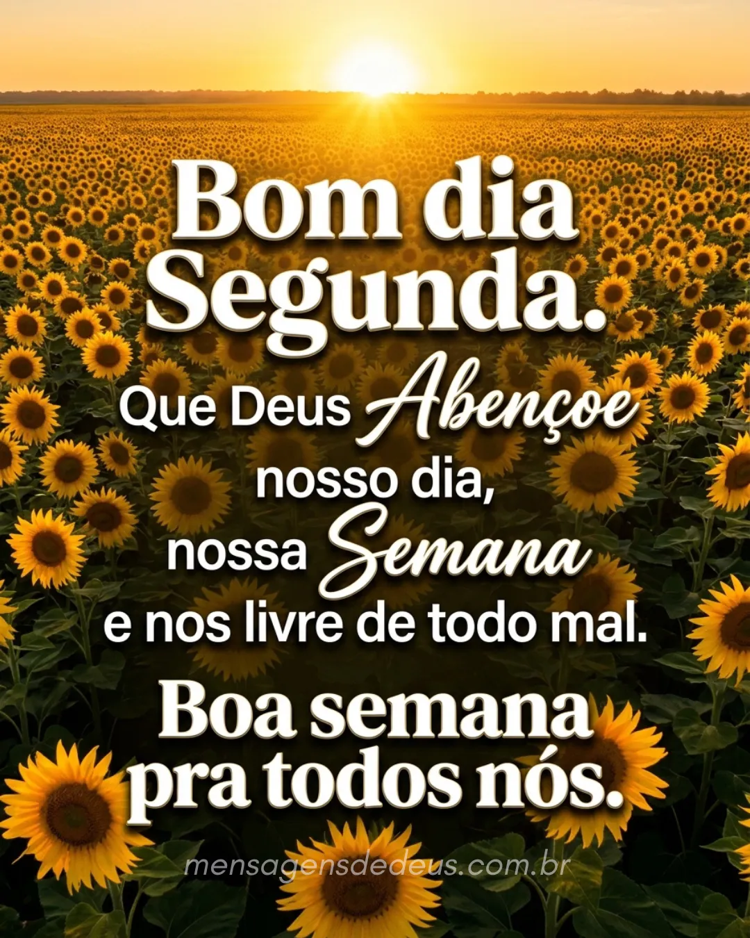 Bom dia, segunda! Que Deus abençoe nosso dia, nossa semana e nos livre de todo mal. Boa semana pra t