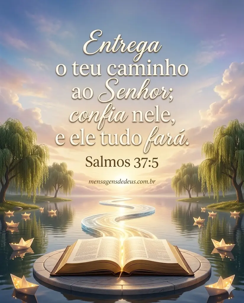 Frase Bíblica Salmos 46:1 - Deus é o nosso refúgio e fortaleza, socorro bem presente na angústia.